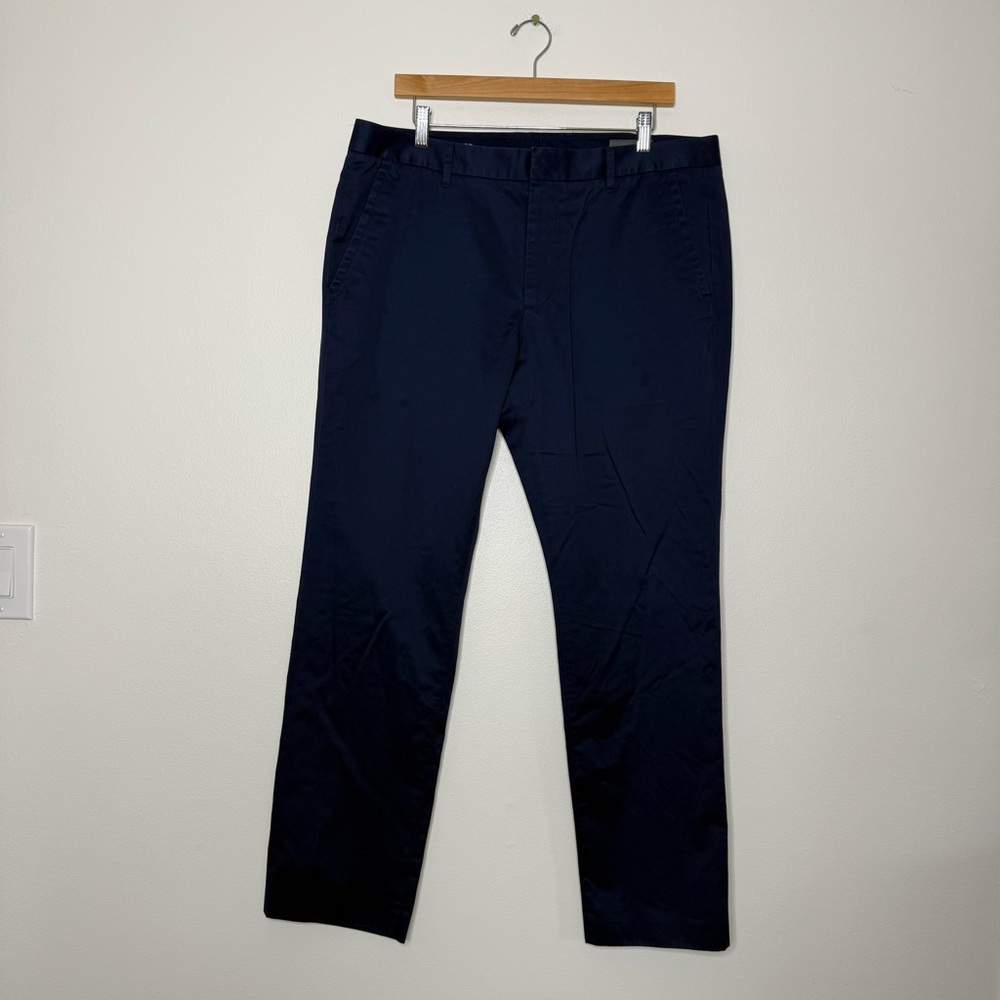 Bonobos Monday Navy Blue Classic Straight Leg Dress Pants size 36x30 100% Cotton